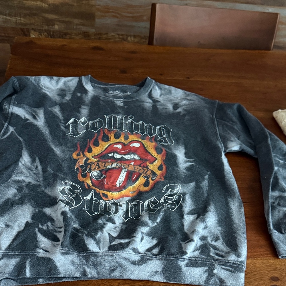 The Rolling Stones Men's Crewneck Sweater - Black and Gray